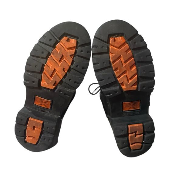 Xelement Womens Ultimate Leather Steel Toe Lace-Up Motorcycle Biker Boots Sz 8 M - Picture 4 of 10